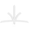Ekena Millwork Davenport Architectural Grade PVC Gable Bracket, 72"W x 45"H x 2"D x 4"F, 15/12 Pitch GBP072X45X0204DAV00 - alternate 4
